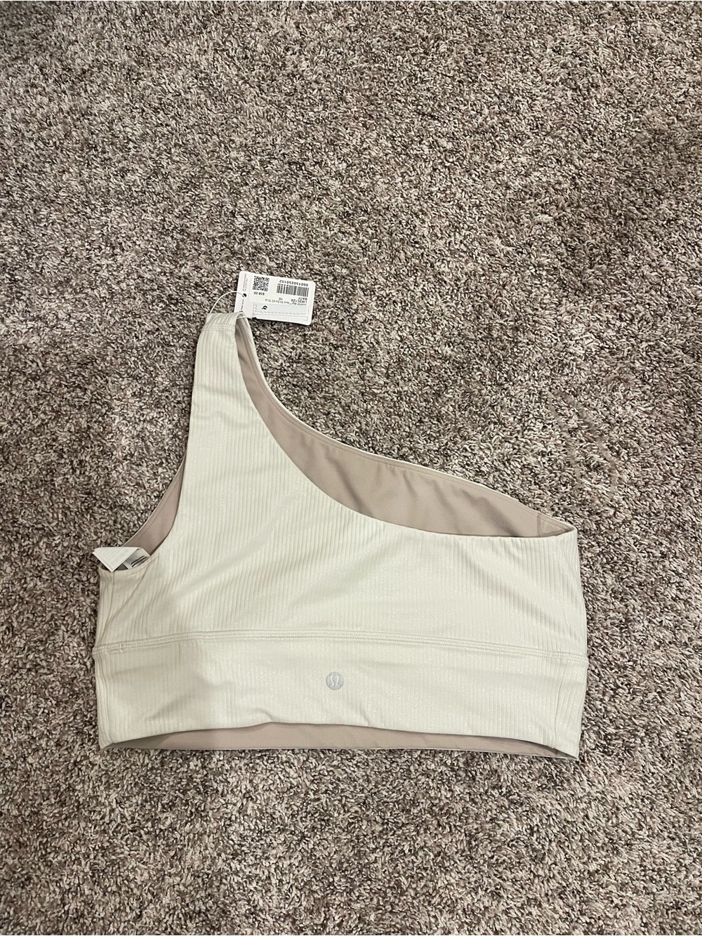 Lululemon Align Asymmetrical Ribbed Bra *Light Support A/B Cup Shine Size 10 NWT - Picture 4 of 9